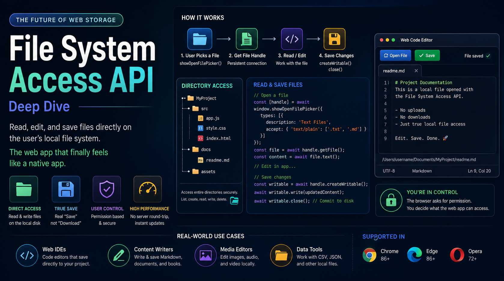 cover The Future of Web Storage: File System Access API Deep Dive